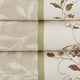 Madison Park Serene Embroidered Cotton Jacquard 6-Piece Towel Set, Green