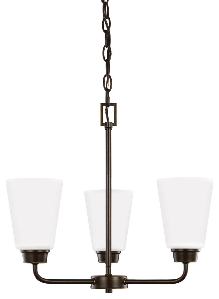 Generation Lighting 3115203 Kerrville 3 Light 18"W Chandelier - Bronze