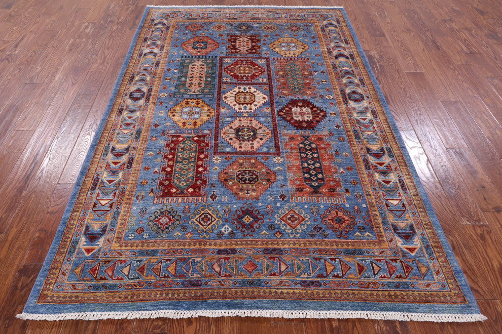 Fine Turkmen Ersari Handmade Wool Rug 5' 8" X 8' 6" Q11214
