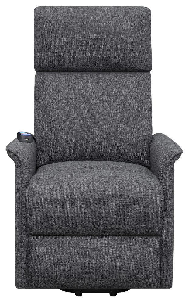Power Lift Massage Chair with Storage Pocket, Charcoal