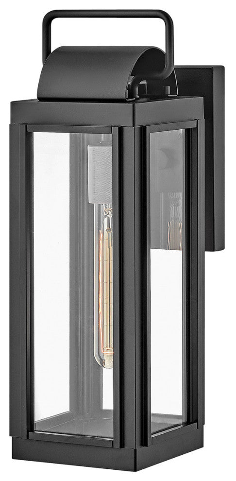 Hinkley Sag Harbor Medium Wall Mount Lantern, Black