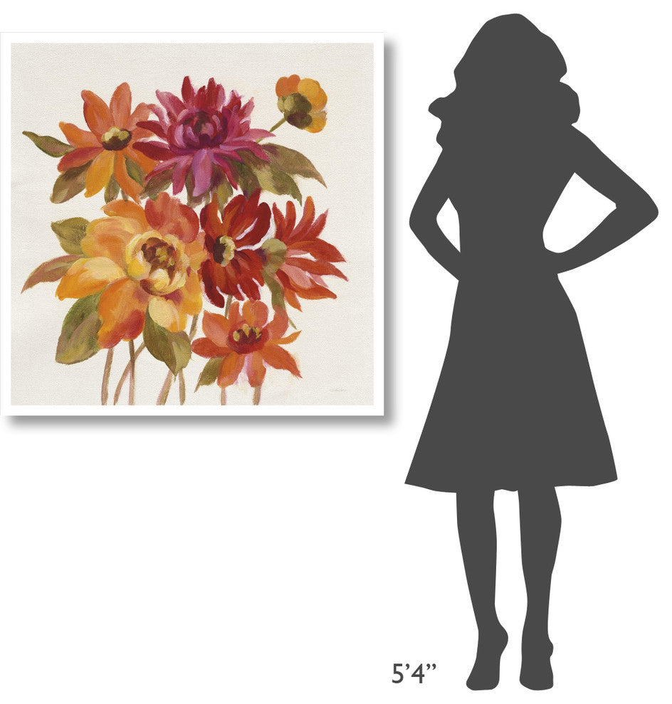 "English Garden I" Digital Paper Print by Silvia Vassileva, 38"x38"
