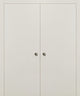 Sliding Double Pocket Closet Doors 64 x 80 | Planum 0010 Patina Antique