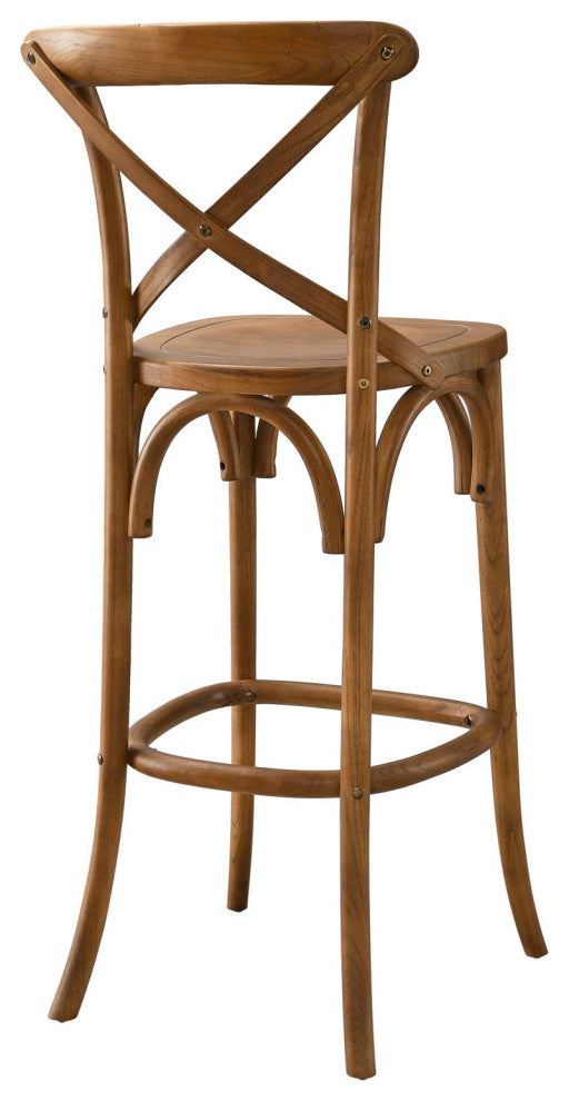 Gear Bar Stool, Walnut