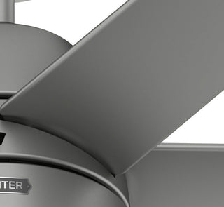 Hunter 60" Skysail Matte Silver Wet Rated Ceiling Fan, LED Kit, Remote