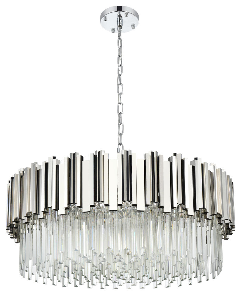 Home Living 32" Chandelier, Chrome