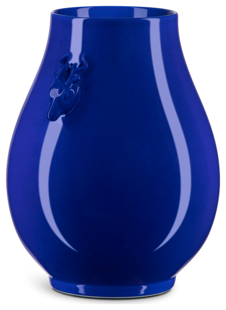 Ocean Blue Deer Ears Vase