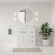The Ashland Bathroom Vanity, White, 36", Single Sink, Freestanding