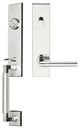 Stockholm Lever, Tubular Entry Handleset, RHR, Polished Stainless Steel
