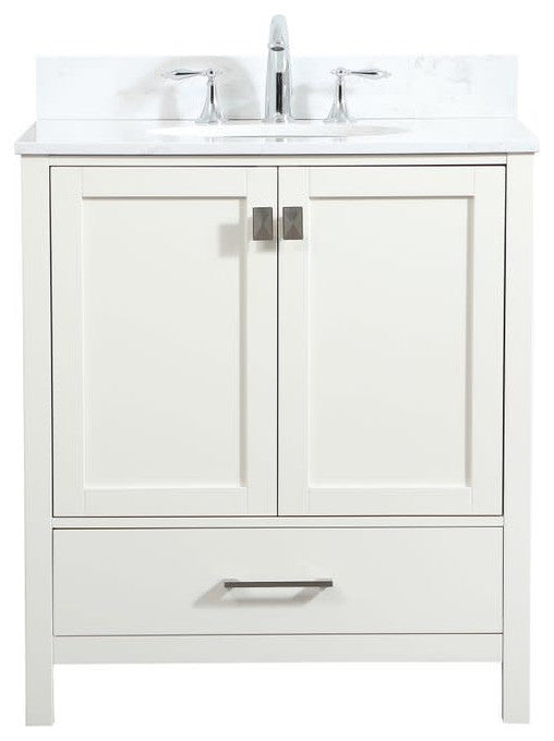 Elegant Lighting VF18830 Irene 30" - White