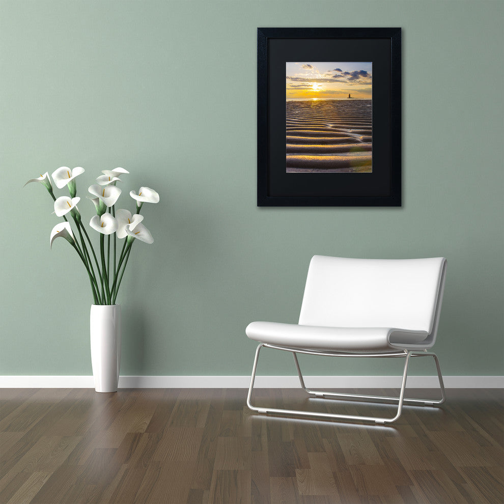 PIPA Fine Art 'Sandbars' Matted Framed Art, 20x16