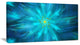 Amazing Dance of Blue Petals, Floral Canvas Art Print, 32"x16"
