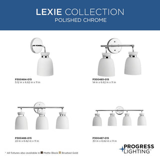 Lexie Collection Contemporary Vanity Light, Polished Chrome