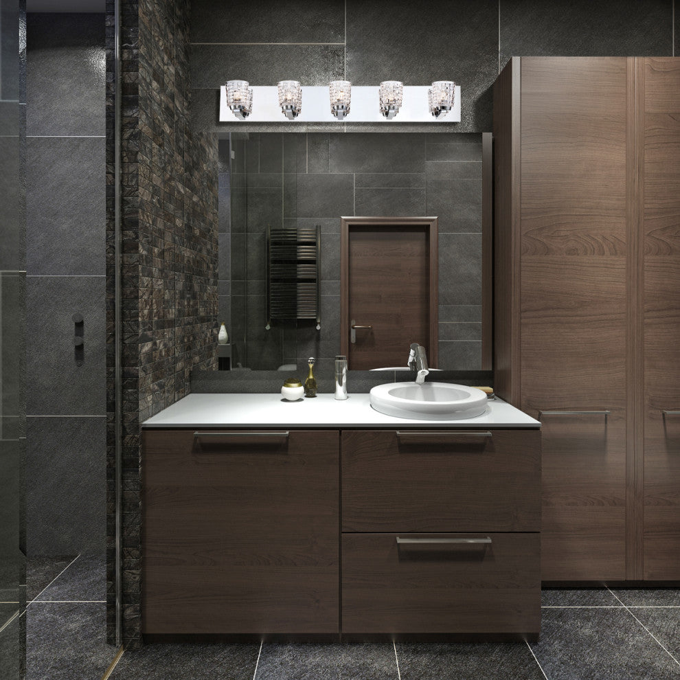5 Light Transitional Vanity