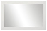Pendleton Framed Wall Mirror, White, 20" X 54"