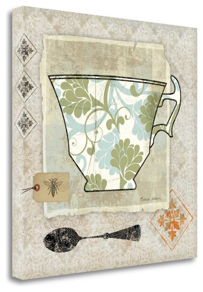 "Garden Cafe II" By Belinda Aldrich, Giclee Print on Gallery Wrap Canvas