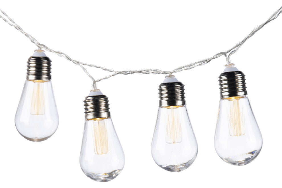 6 ft. Solar LED Bullet Patio String Lights