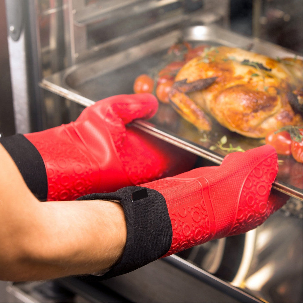 Stylish Heat Resistant Silicone Mitts