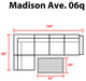 kathy ireland Madison Ave. 6 Piece Aluminum Patio Furniture Set 06q, Snow