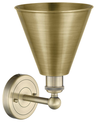 Ballston Cone 1-Light 8" Sconce, Antique Brass