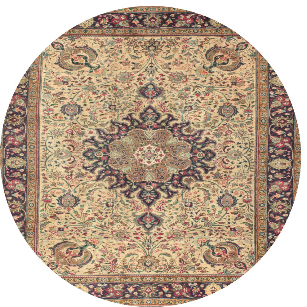 Ahgly Company Indoor Round Traditional Area Rugs, 4' Round