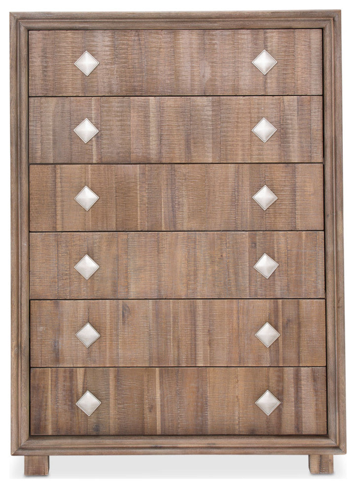 Hudson Ferry 6-Drawer Chest - Driftwood