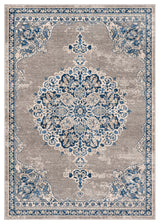 Safavieh Brentwood Bnt867G Rug, Light Gray/Blue, 5'3"x7'6"
