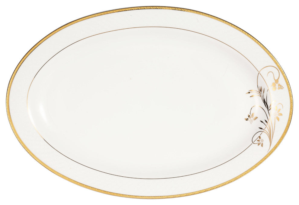 Bone China 57 Piece Floral Design Dinnerware Set by Lorren Home Trends