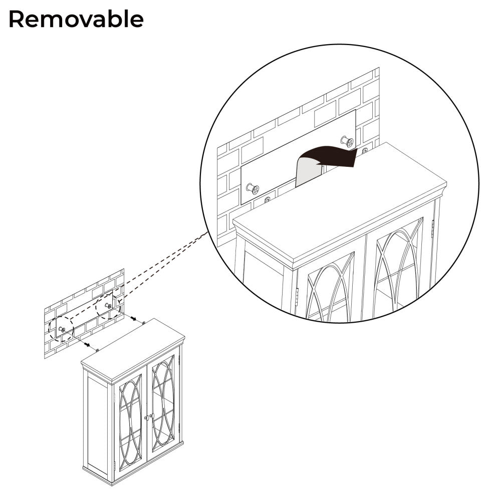 Bathroom Wall Storage Cabinet Adjust Shelves