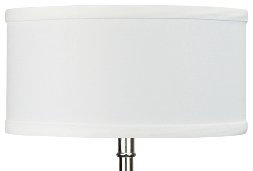 Fenchel Shades 10"x10"x5" Spider Attachment Drum Lamp Shade, Linen White