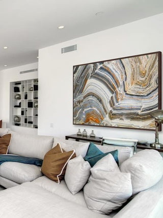 "Visual Conception of Creation" Floater Framed Painting Print on Canvas, 60"x40"