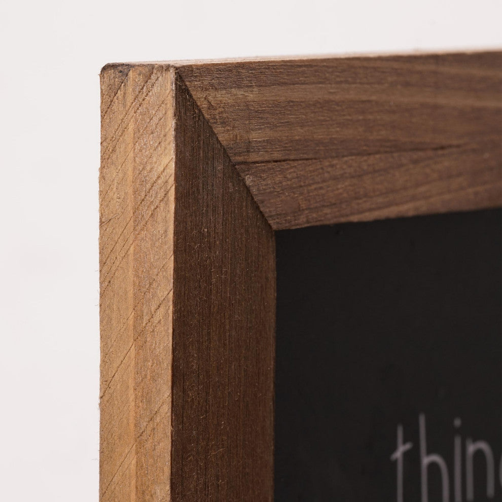 Addie Joy Things to do this Week chalkboard planner- Black/Tan Frame