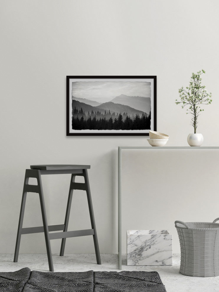 "Pinetree Forest" Framed Painting Print, 24x16