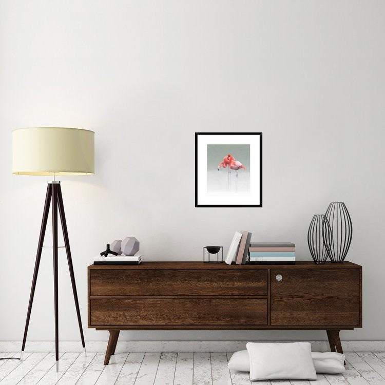 "Just We Two" Framed Digital Print by Anna Cseresnjes, 21x24"