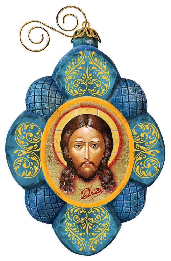 Hand Painted Jesus Scenic Ornament