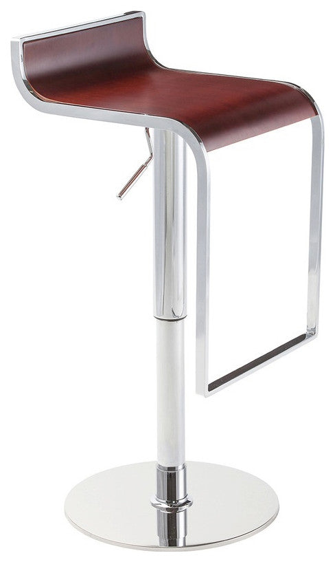 Dark Wood Alex Adjustable Bar Stool