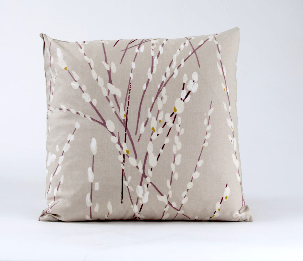 Willow branch pillow cover, designer pillow cover, Romo fabric, 18x18