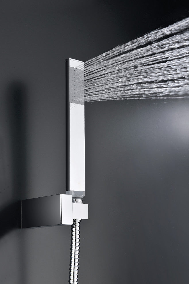 ANZZI Byne 1-Handle 1-Spray Tub and Shower Faucet With Sprayer Wand, Polished Ch