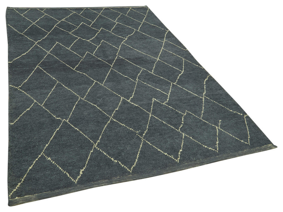 Rug N Carpet - Handmade Unique 5' 4'' x 7' 9'' Moroccan Area Rug