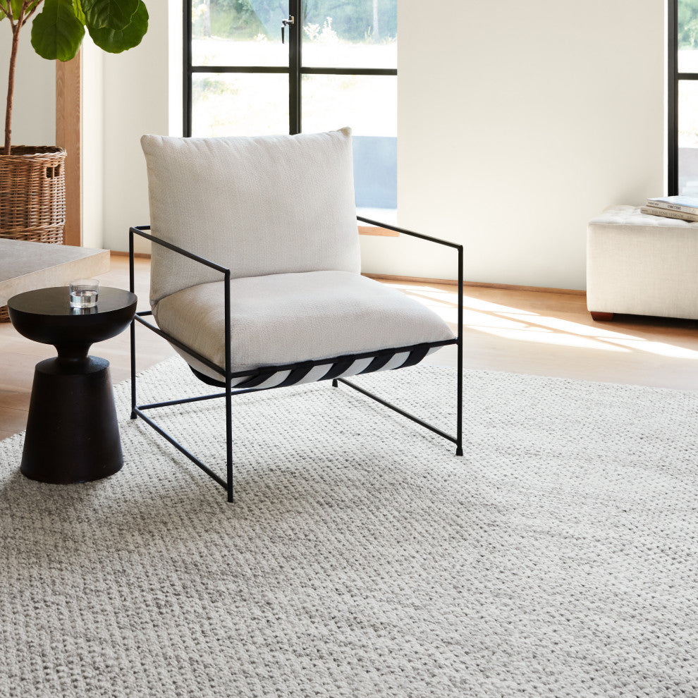 Jaipur Living Karlstadt Handmade Solid Taupe/White Area Rug, 8'x10'