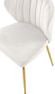 Finley Tufted Velvet Dining Chairs With Rich Gold Legs (Set of 2)