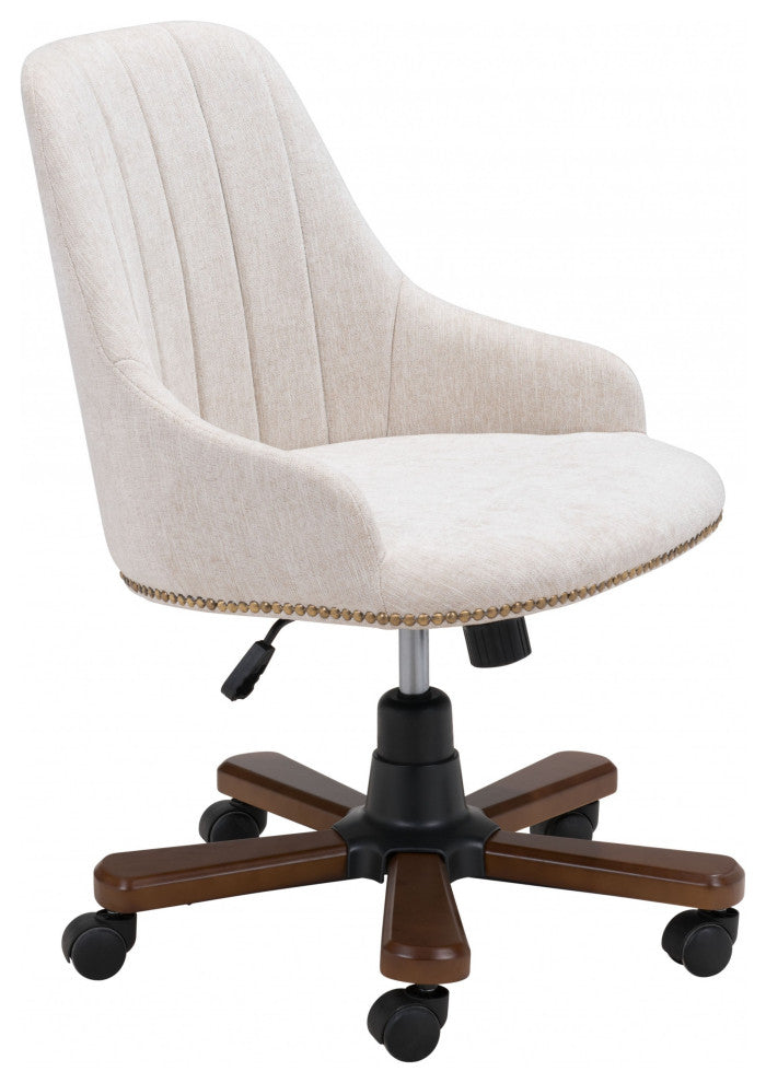 Off White Cozy Earth Office Chair