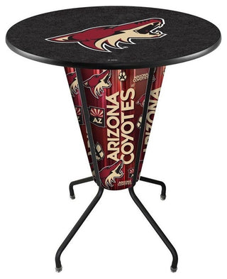 Lighted Arizona Coyotes Pub Table