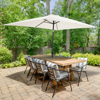 Pure Garden 10' Rectangular Patio Umbrella, Beige