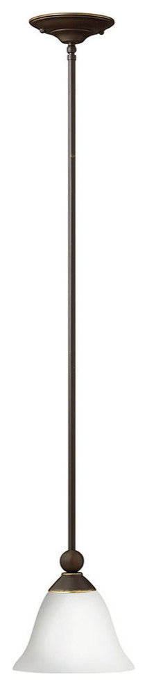 Hinkley Bolla Small Pendant, Olde Bronze With Opal Glass