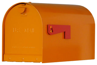 Mid Modern Rigby Curbside Mailbox, Orange