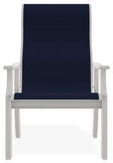 St. Catherine Sling Outdoor Armchair, Navy/Snow