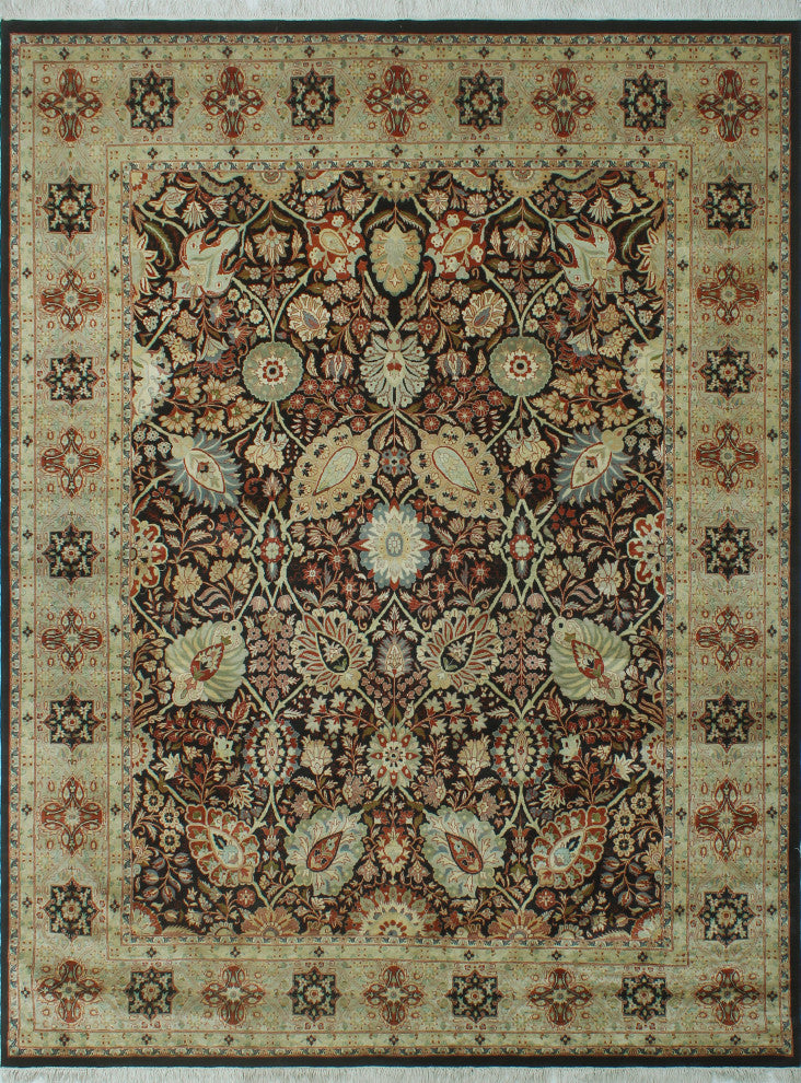 Pak-Persian Dulani Black Rug