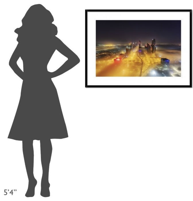 "Fog Invasion" Framed Digital Print by Mohammad Rustam, 38"x28"