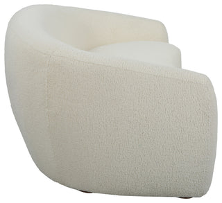 Uttermost Capra Art Deco White Sofa